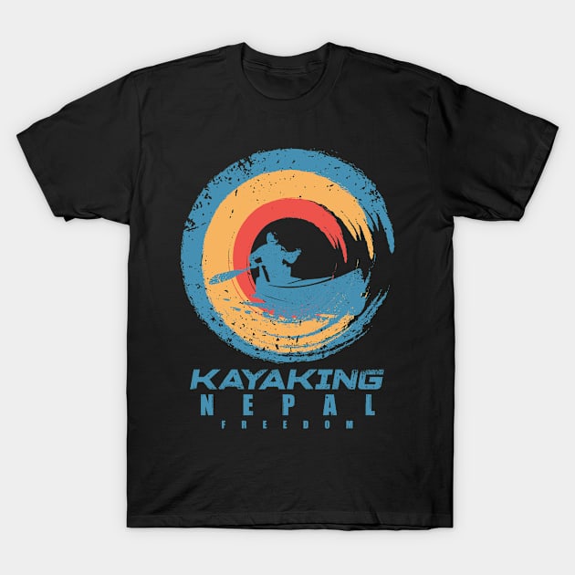 nepal Kayak Adventure T-Shirt by SerenityByAlex